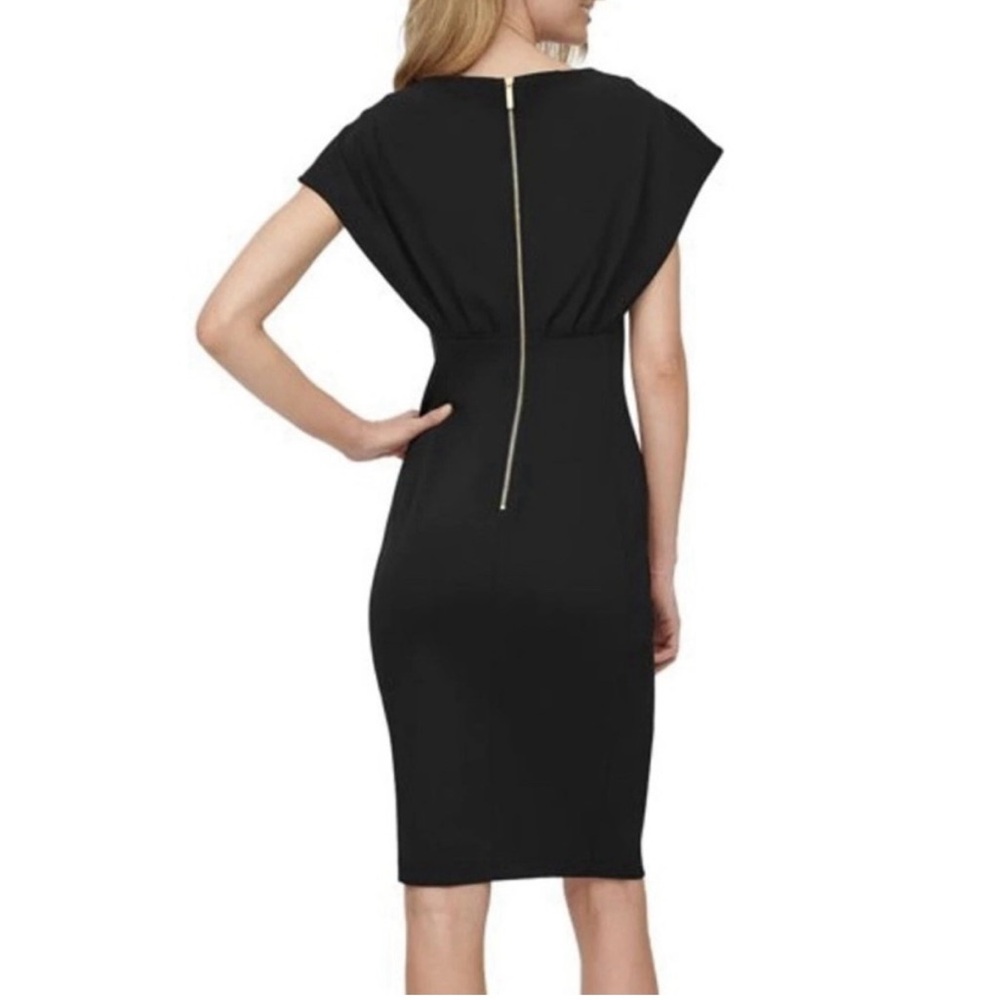 Calvin Klein Elegant Black Midi Dress - Picture 2 of 4